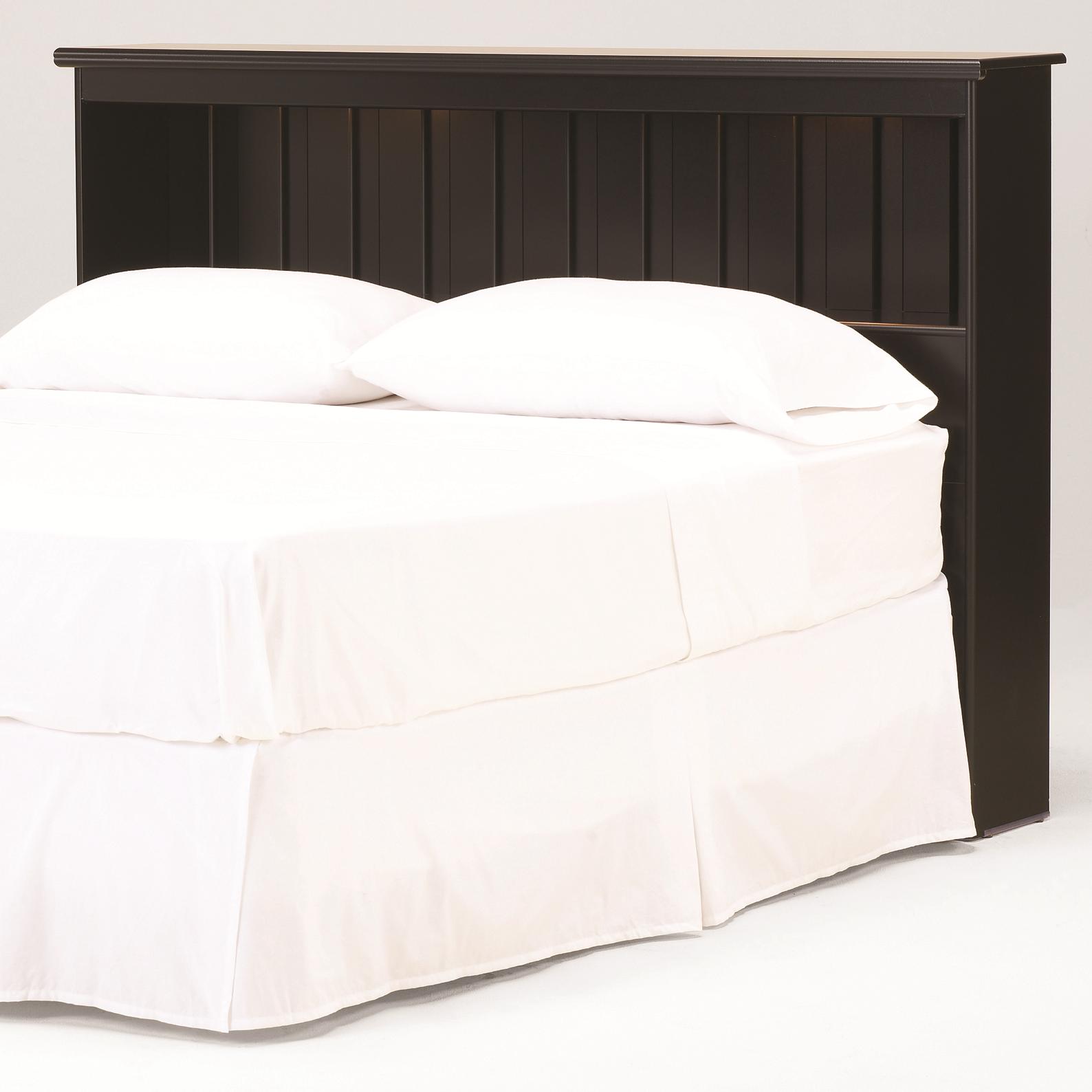 Full/Queen Bookcase Headboard with Lights