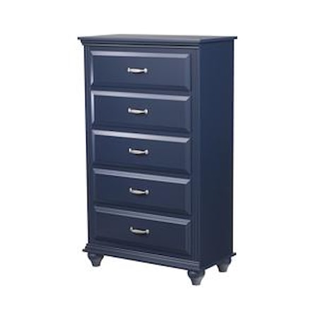 5 Drawer Chest with Roller Glides