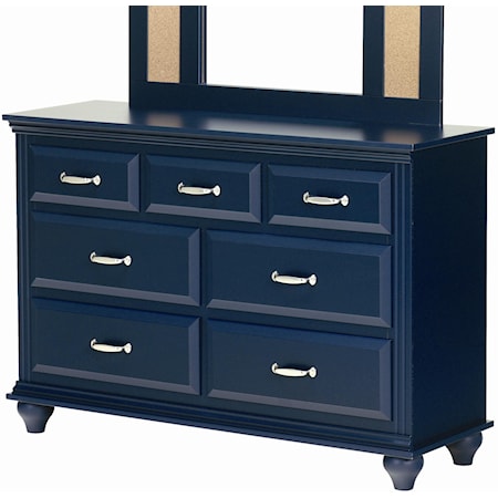 7 Drawer Dresser with Roller Glides