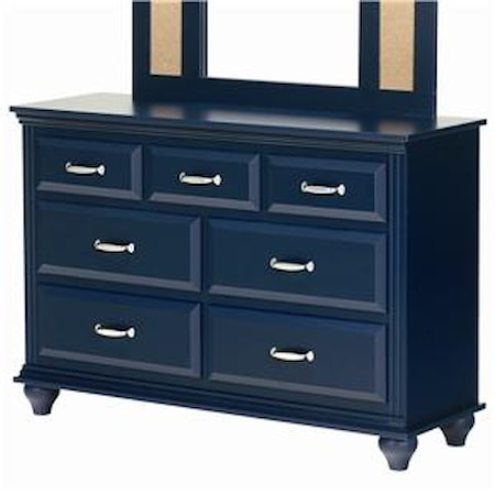 7 Drawer Dresser with Roller Glides