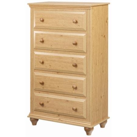 5 Drawer Chest with Roller Glides