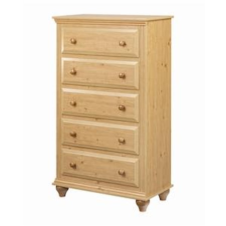 5 Drawer Chest with Roller Glides