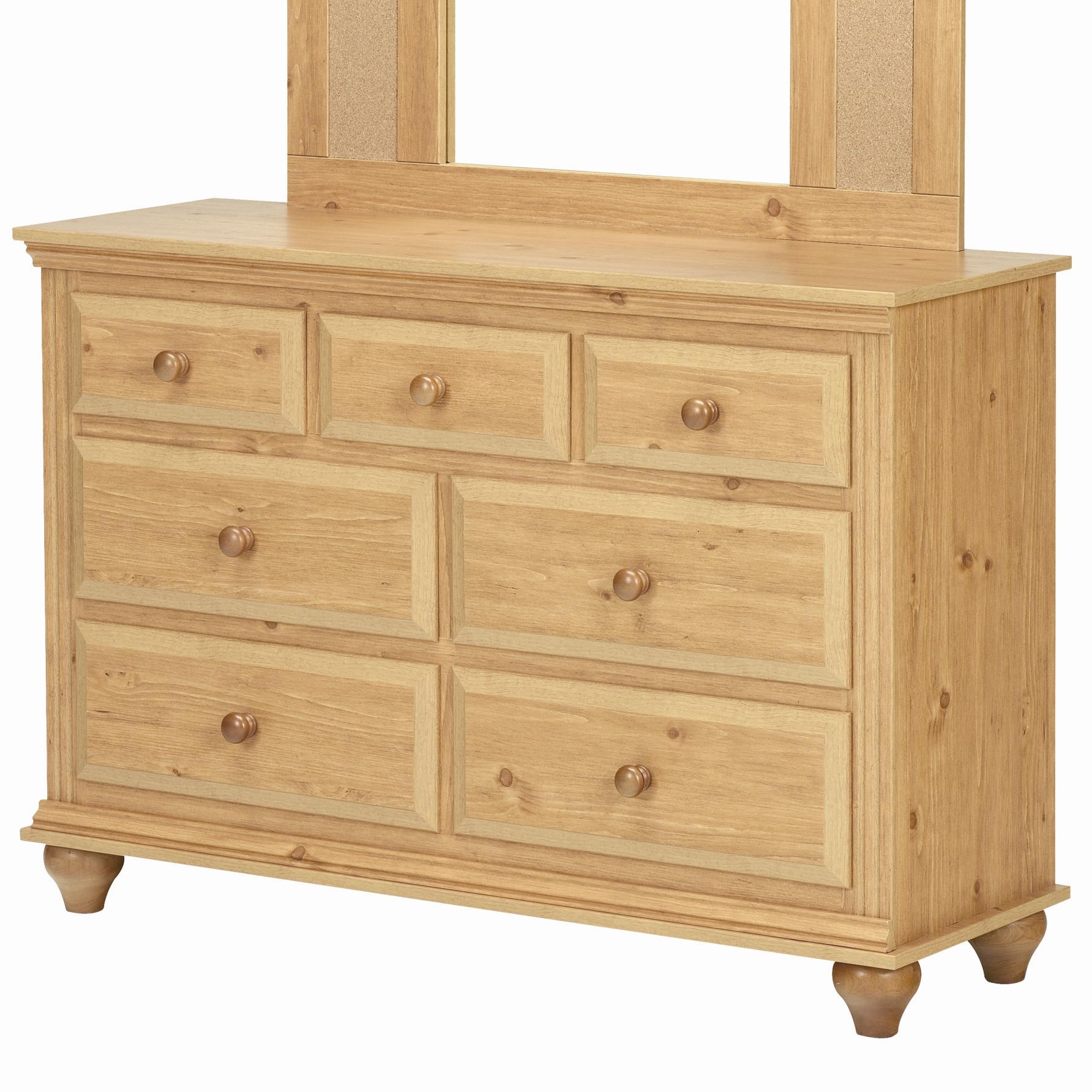 7 Drawer Dresser with Roller Glides