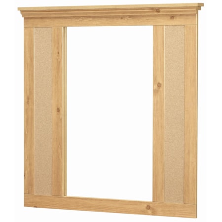 Bulletin Board Mirror with Supports