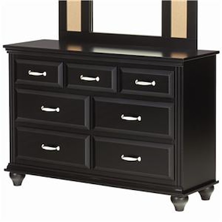 7 Drawer Dresser with Roller Glides