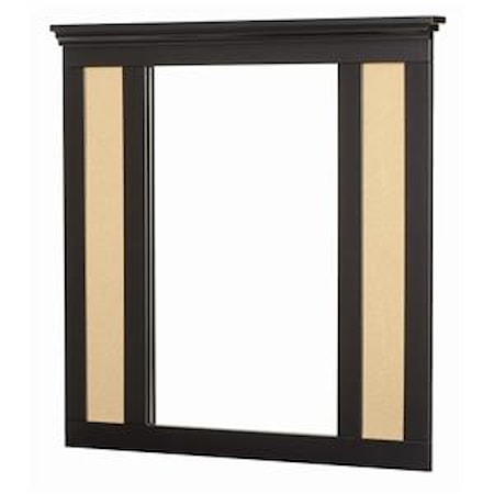 Bulletin Board Mirror with Supports