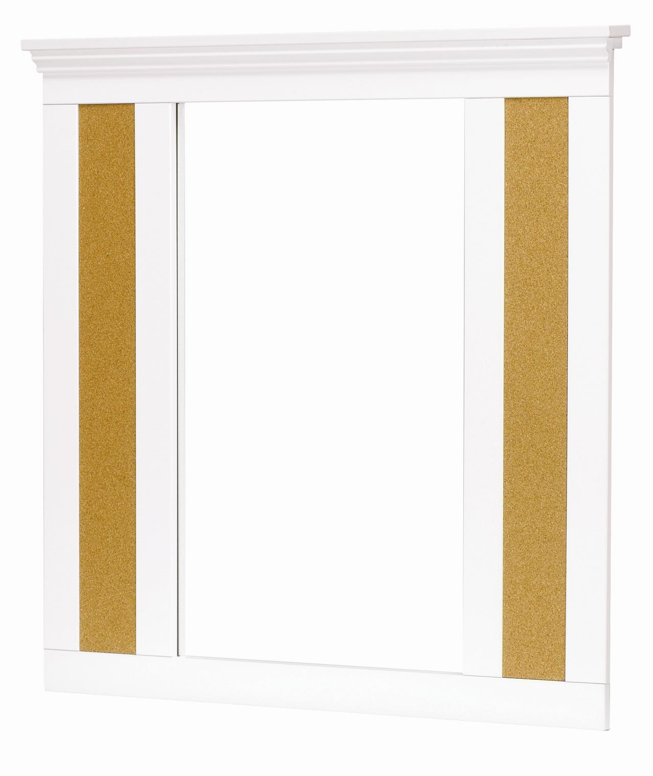 Bulletin Board Mirror with Supports