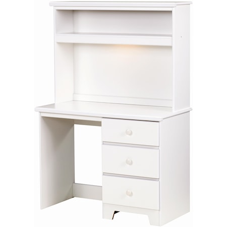 3 Drawer Desk with Lit Hutch