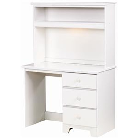 3 Drawer Desk with Lit Hutch