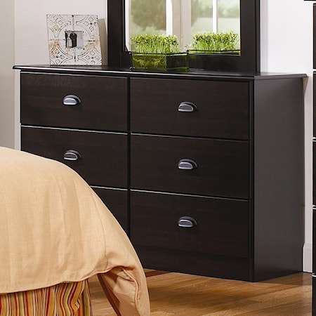 6 Drawer Dresser with Roller Glides