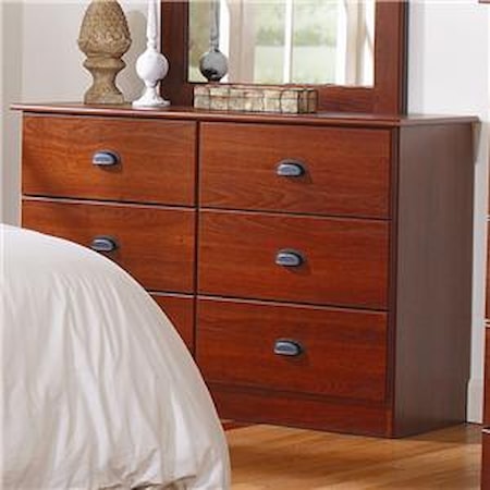 6 Drawer Dresser with Roller Glides