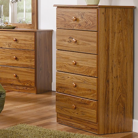 5 Drawer Chest with Roller Glides