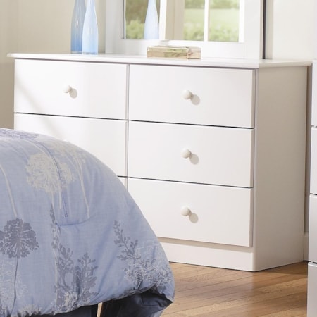 6 Drawer Dresser with Roller Glides