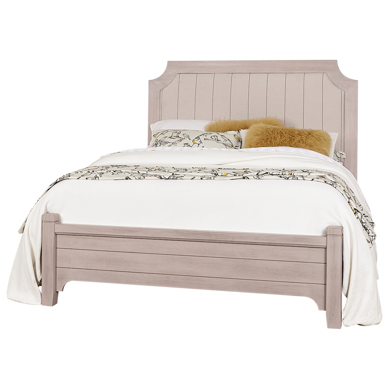 Vaughan-Bassett Bungalow King Upholstered Bed