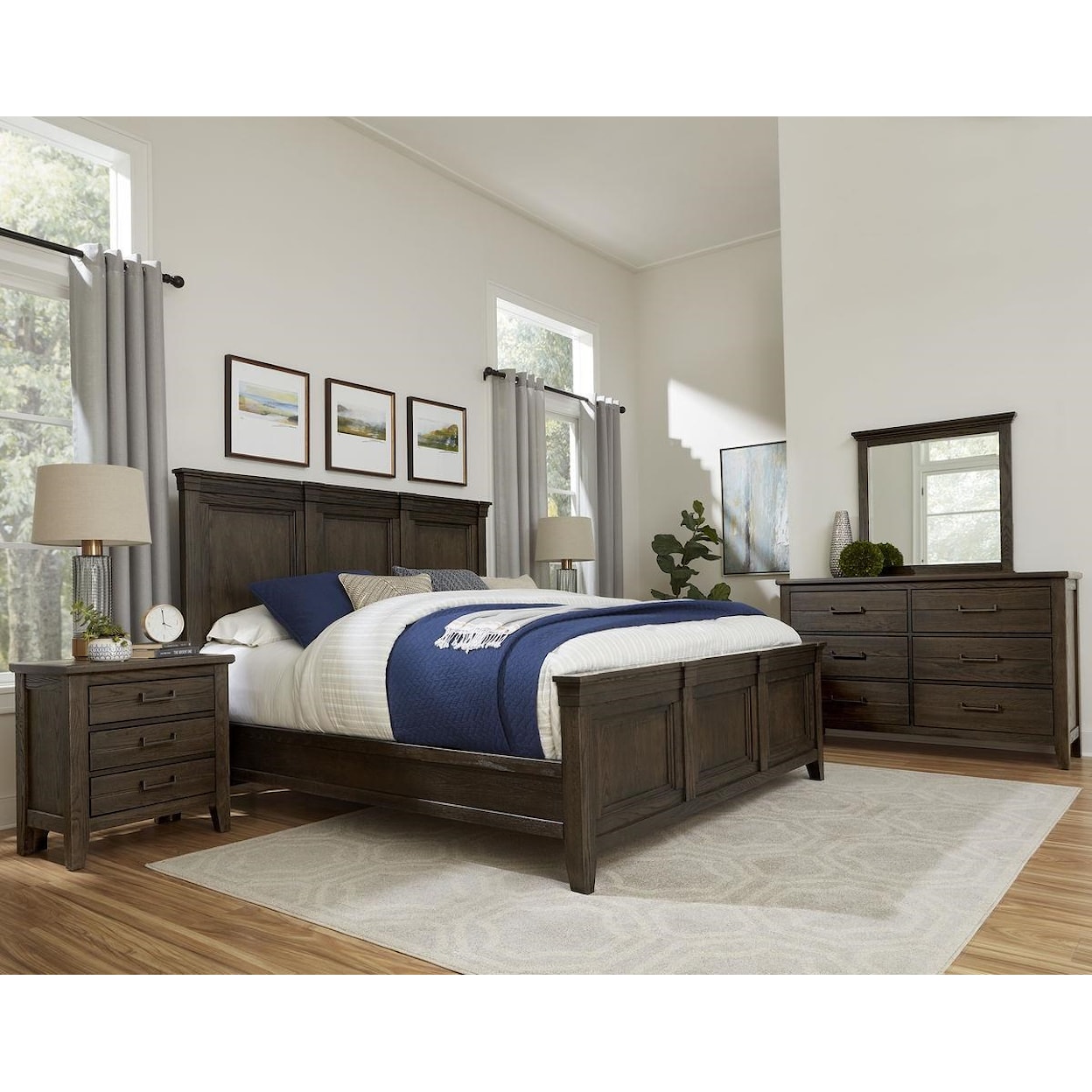 Laurel Mercantile Co. Passageways Queen 4pc Bedroom Set