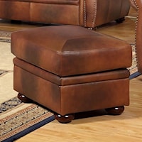 Leather Ottoman