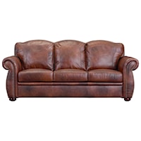 Traditional Leather Sofa