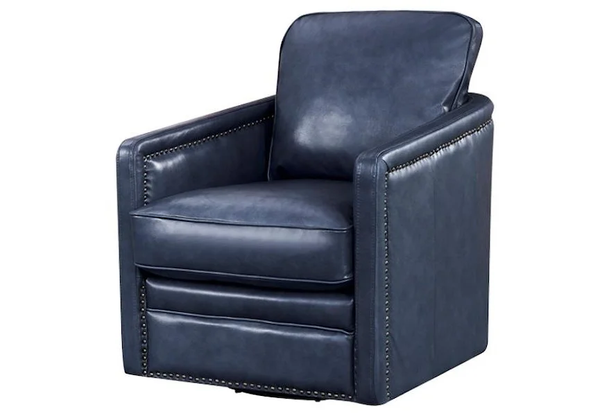 Alto Swivel Chair by Leather Italia USA at Johnny Janosik