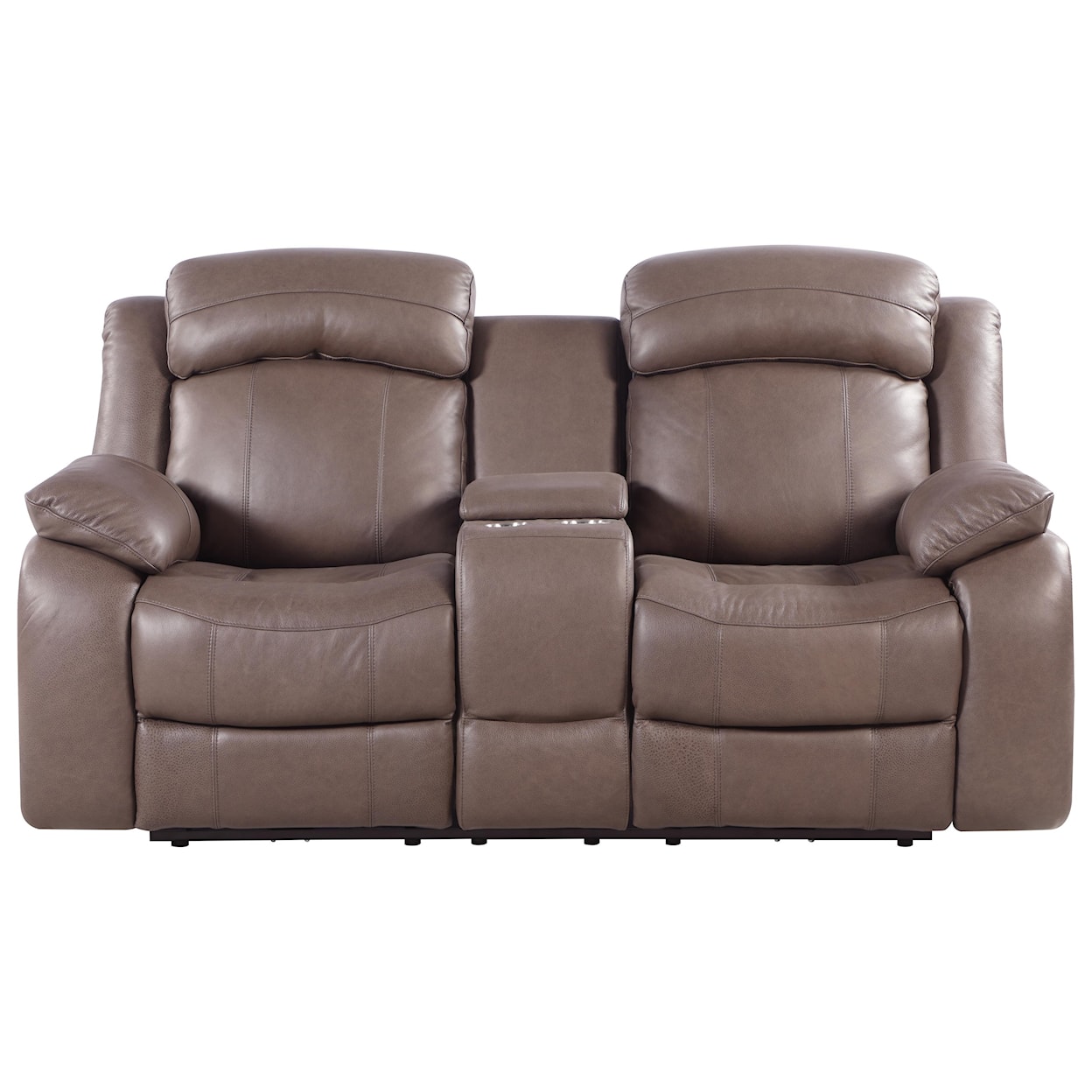 Leather Italia USA Cambria Reclining Console