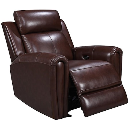 LEATHER MATCH POWER RECLINER