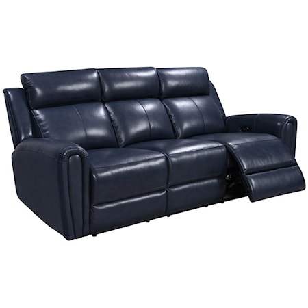 Leather Match Power Reclining Sofa
