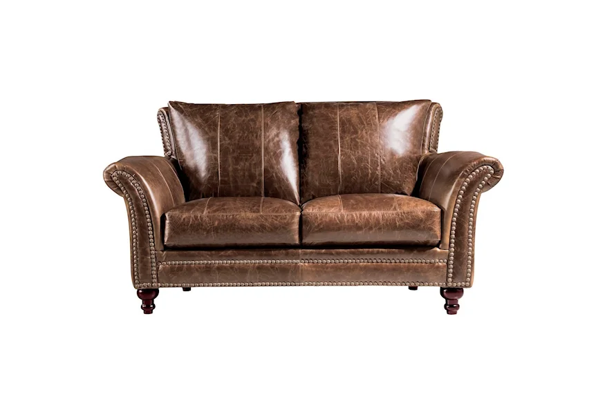 Georgetowne - Butler Leather Loveseat by Leather Italia USA at Zak's Home