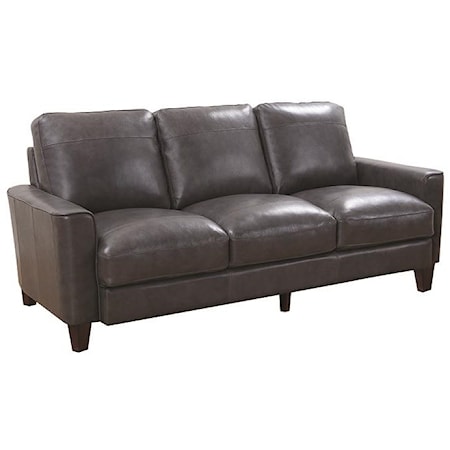 82" Leather Sofa