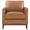 Leather Italia USA Newport Leather Chair and Ottoman