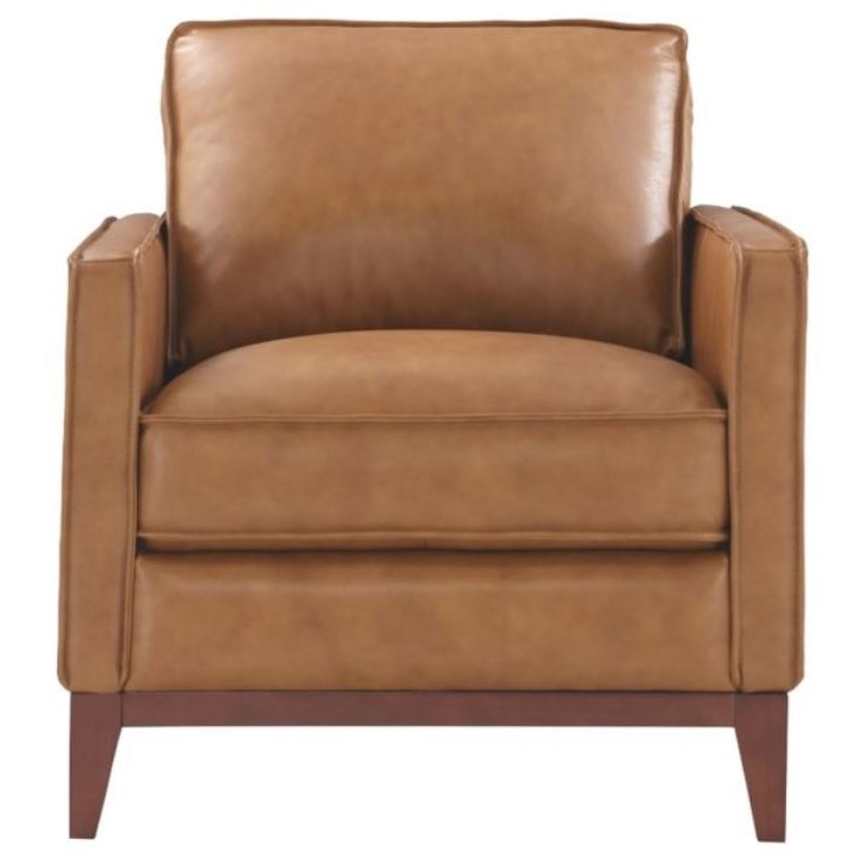 Leather Italia USA Newport Leather Chair and Ottoman