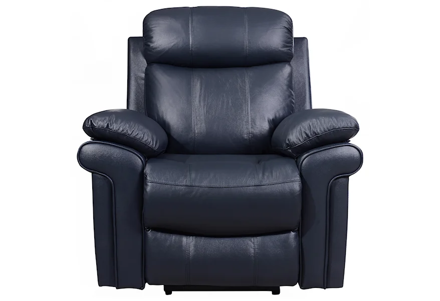 Shae - Joplin Leather Power Recliner by Leather Italia USA at Corner Furniture