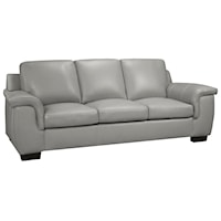 Brisbane Lthr Sofa /cloud Gray