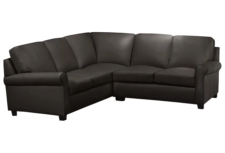 Lima 2 Pc Lthr Sectl/mocha Al by Leather Living at Stoney Creek Furniture 
