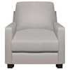 North American Leather METRO Cloud Gray Leather Chair and Otto