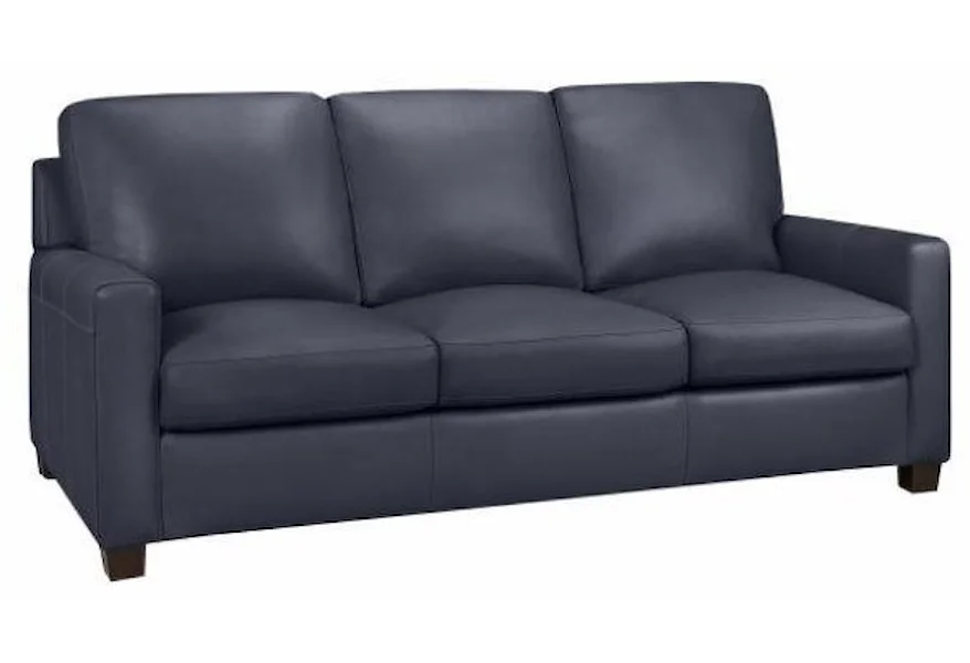 Metro Sofa - Navy Leather by Leather Living at Stoney Creek Furniture 