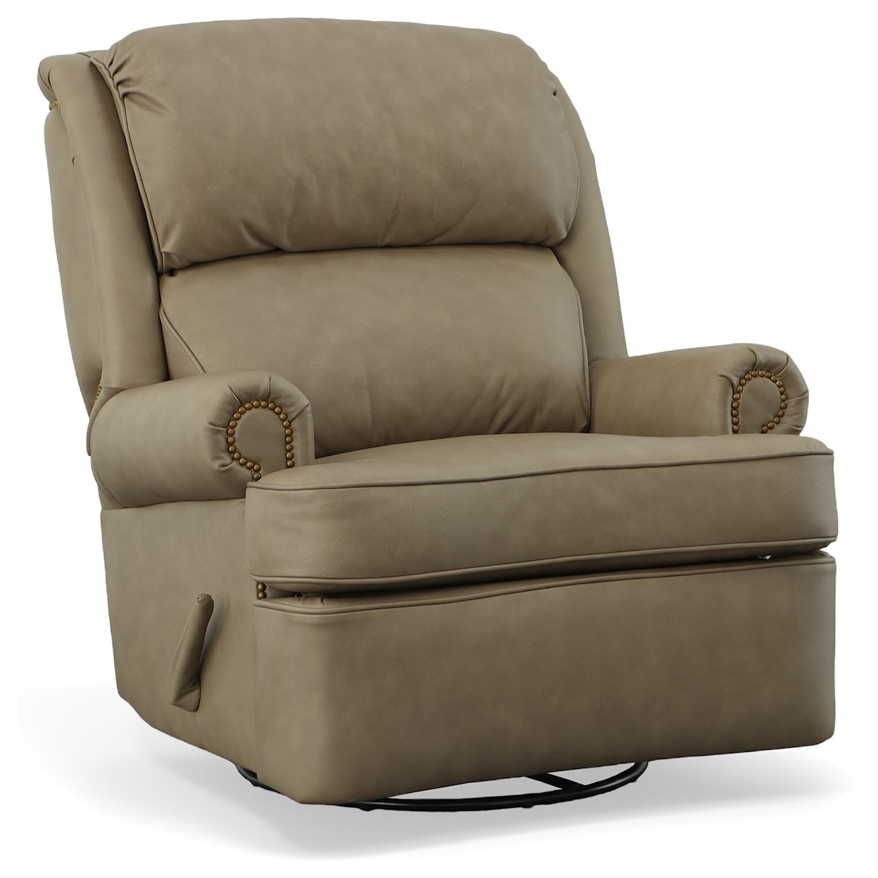 Leathercraft Mathis Manual Swivel Recliner