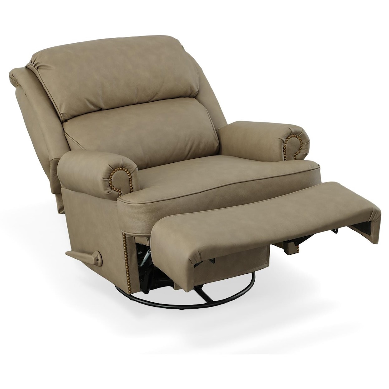 Leathercraft Mathis Manual Swivel Recliner