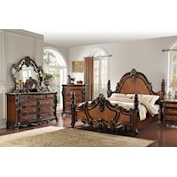 Dresser, Mirror and Complete 3 Pc Queen Bed