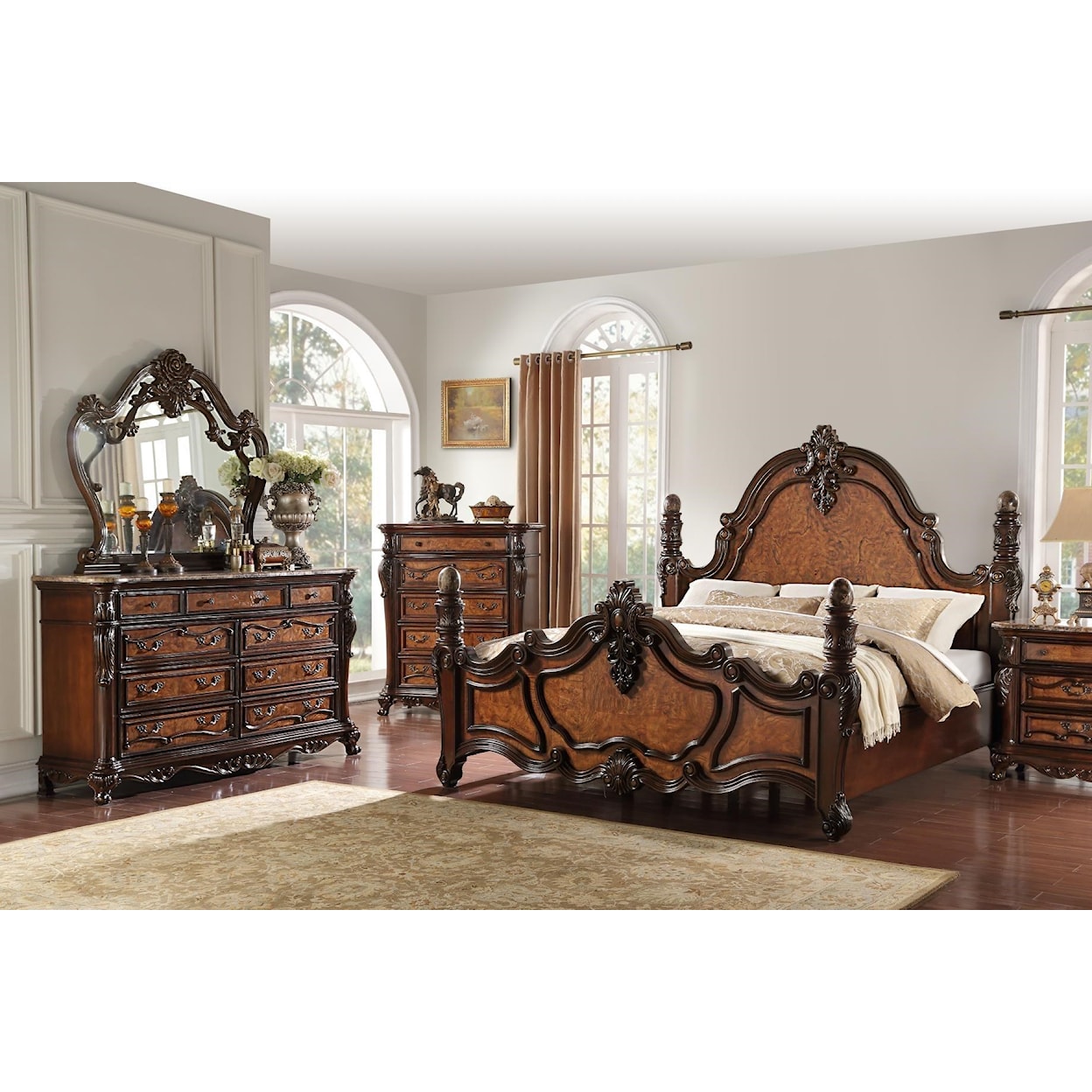 Lee Furniture Freemont King Post Bed