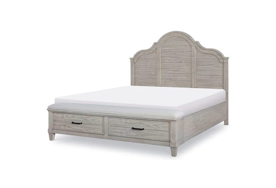 Belhaven King Arched Panel Bed with Storage Ftbd by Legacy Classic at Pilgrim Furniture City