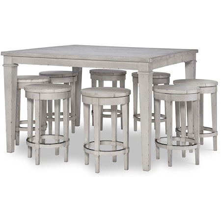 9-Piece Pub Table and Chair Set