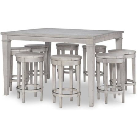 9-Piece Pub Table and Chair Set