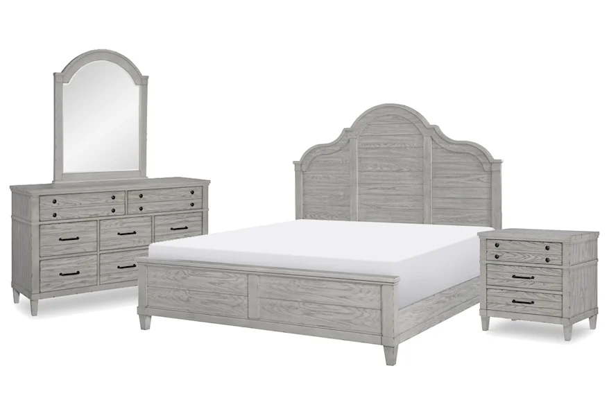 Belhaven Queen Bed, Dresser, Mirror, Nightstand by Legacy Classic at Johnny Janosik