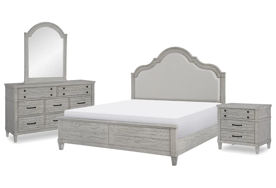 Belhaven King Bed, Dresser, Mirror, Nightstand by Legacy Classic at Johnny Janosik