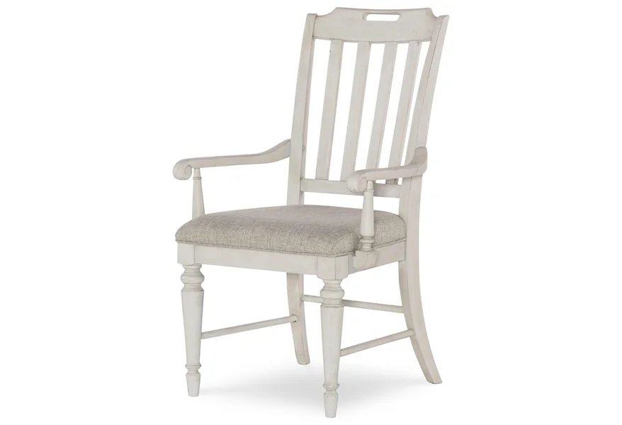 Brookhaven Slat Back Arm Chair by Legacy Classic at Stoney Creek Furniture 