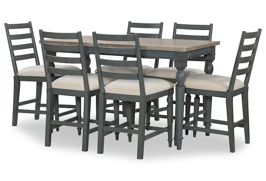 Easton Hills Counter Table And Stools by Legacy Classic at Johnny Janosik