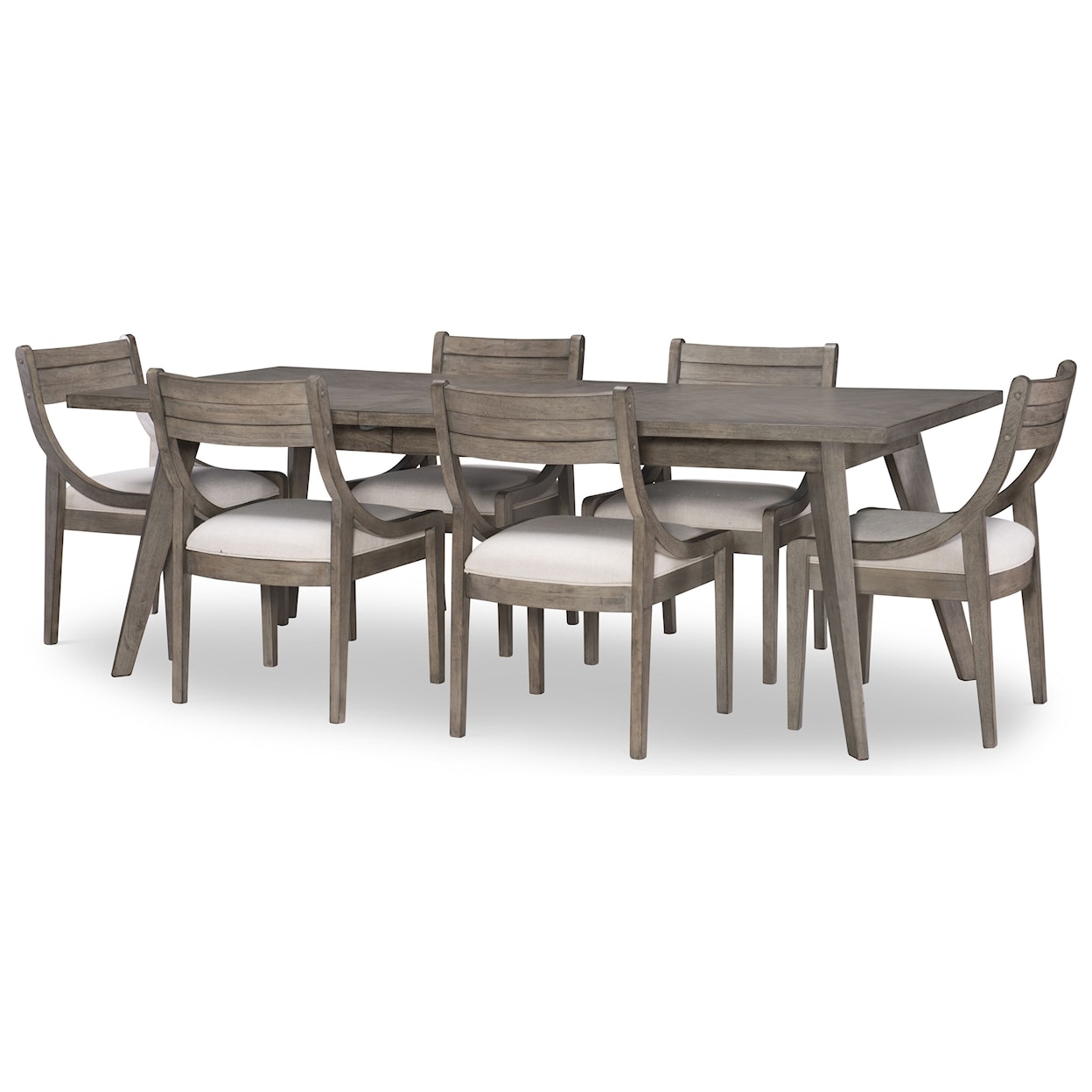 Legacy Classic Greystone 7-Piece Rectangular Table and Chair Set