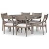 Legacy Classic Greystone 7-Piece Table and Chair Set