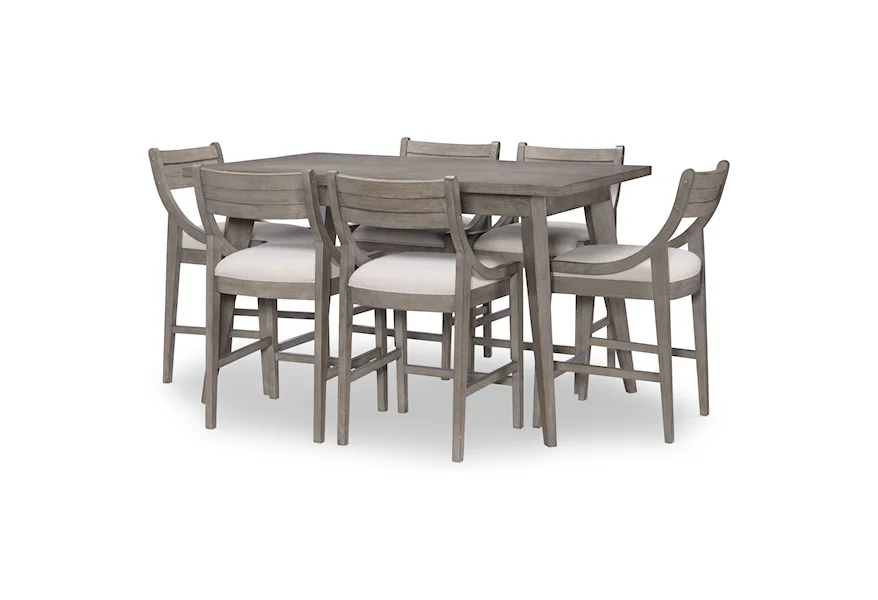 Greystone 7-Piece Pub Table and Chair Set by Legacy Classic at Wayside Furniture & Mattress