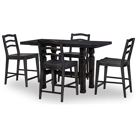 Hensley 5-Piece Counter Height Dining Set