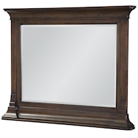 Landscape Mirror with Crown Molding
